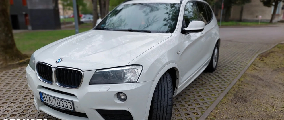 BMW X3 cena 68900 przebieg: 238323, rok produkcji 2013 z Białystok małe 436